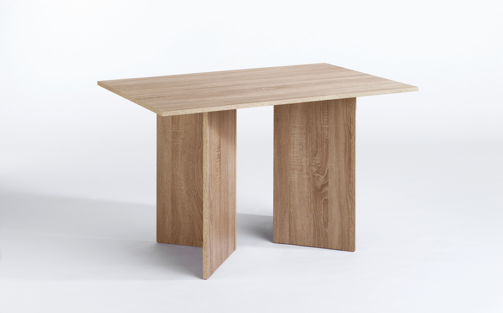 ANGLE 110 Table melamine sonoma oak 110 x 70, H 75 cm